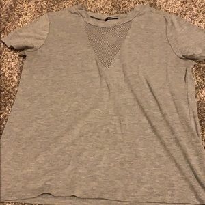 A gray tee